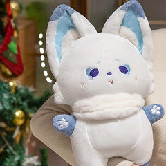 74in Warm & Soothing Standing Ear Fox Plush Doll Soft Caring Stuffed Animal Toy