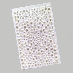 Pearl Sticker Flat Back 3mm for Makeup Nail Art DIY Crafts Scrapbooking