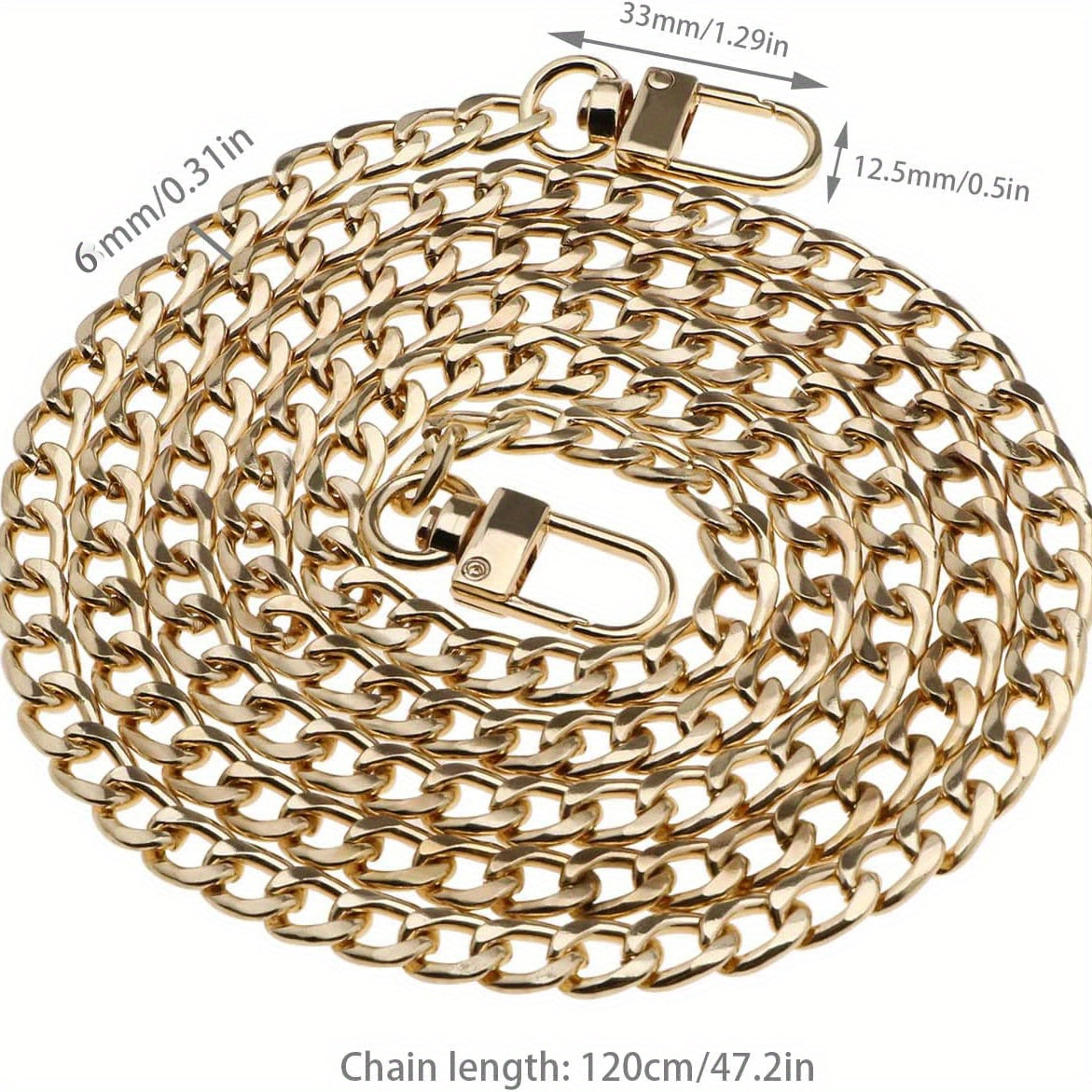 Metal Chain Watch Strap Mobile Phone Replacement Necklace Shoulder Strap