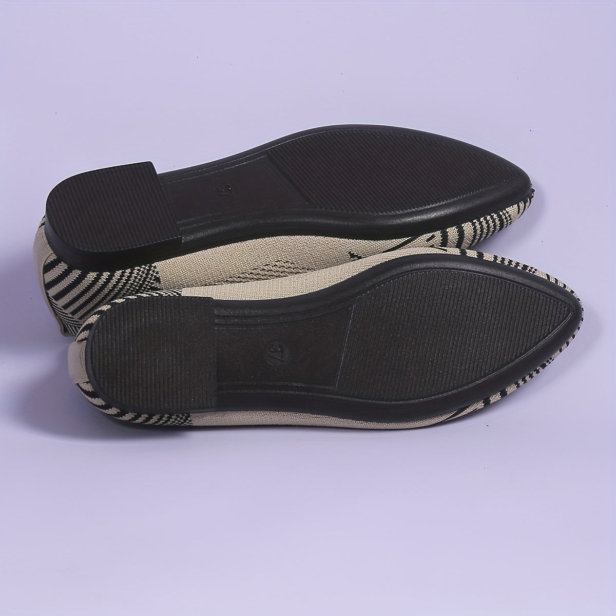 Women's Knit Slip On Comfort Flats Soft Sole Casual Walking Shoes