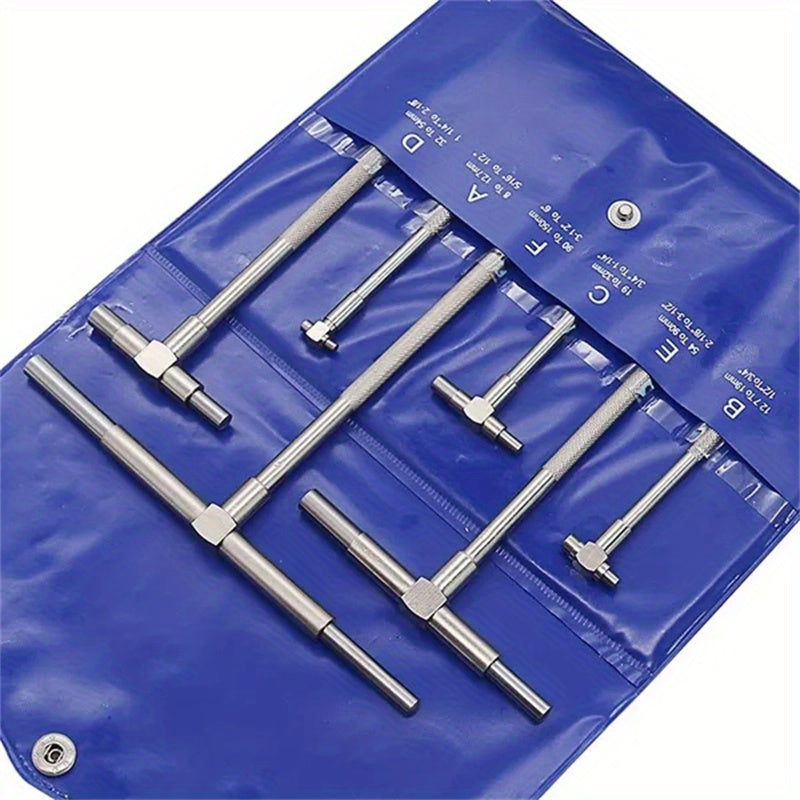 6pcs 8 150mm Telescoping Gauge Set Inner Diameter Hole Gauge Inside Measuring