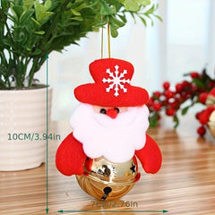 Christmas Tree Pendant Old Man Doll Bells Decoration