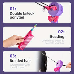Magic Braids Hair Twisting Toy Bead Weaving Tool