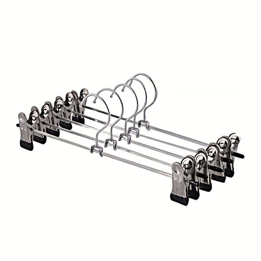 10pcs Stainless Steel Pants Clips Hangers Anti Skid Skirt Clips