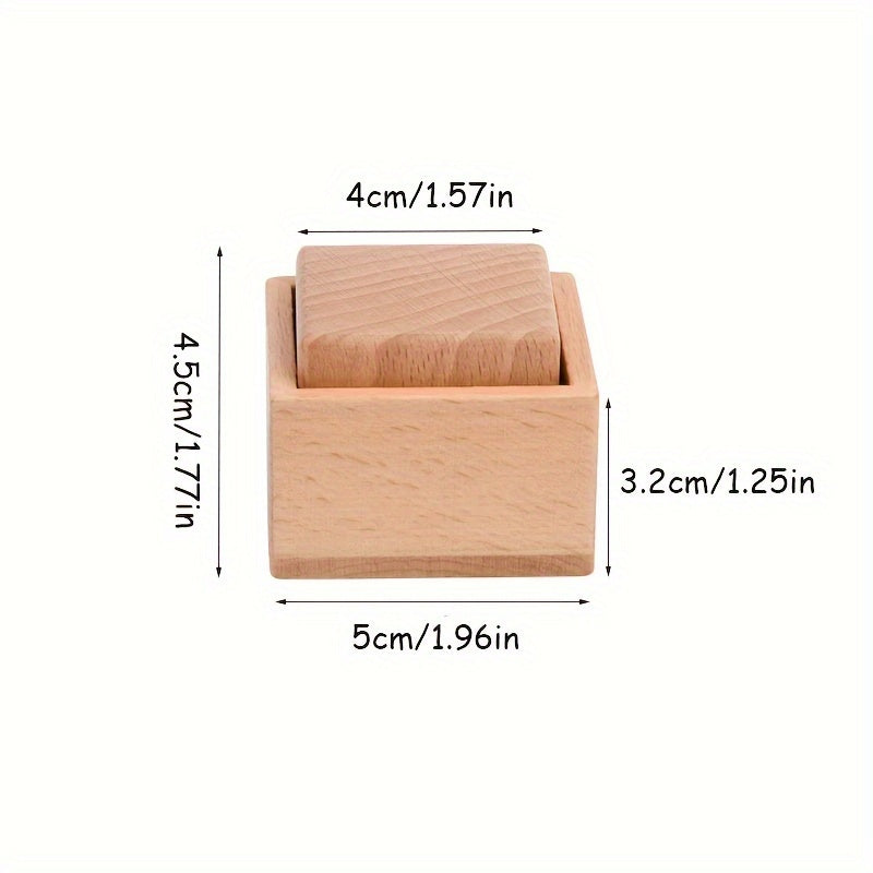 Wooden Egg Cup Ball Cube Tripletsy Toy Early Education Practice