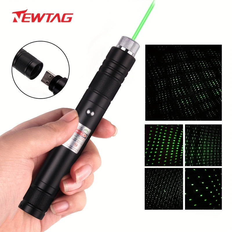 TAG Lightweight Waterproof Green Laser Pen with USB Charging LED Light