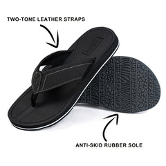 Men's Arch Support Flip Flops Lightweight Comfortable Non Slip Thong Sandals