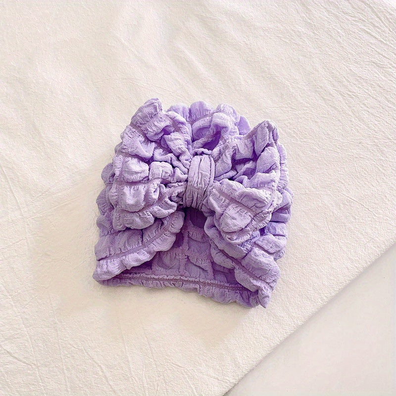 Turban Headwrap Soft Comfort Knotted Bow Hat for Newborn