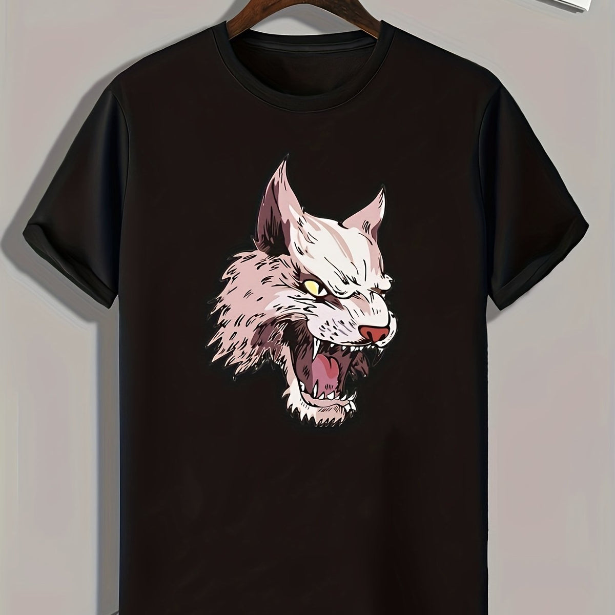 Men's Animal Print Graphic Tee for Summer
