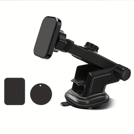 Magnetic Car Phone Holder Telescopic Dashboard & Windshield Bracket