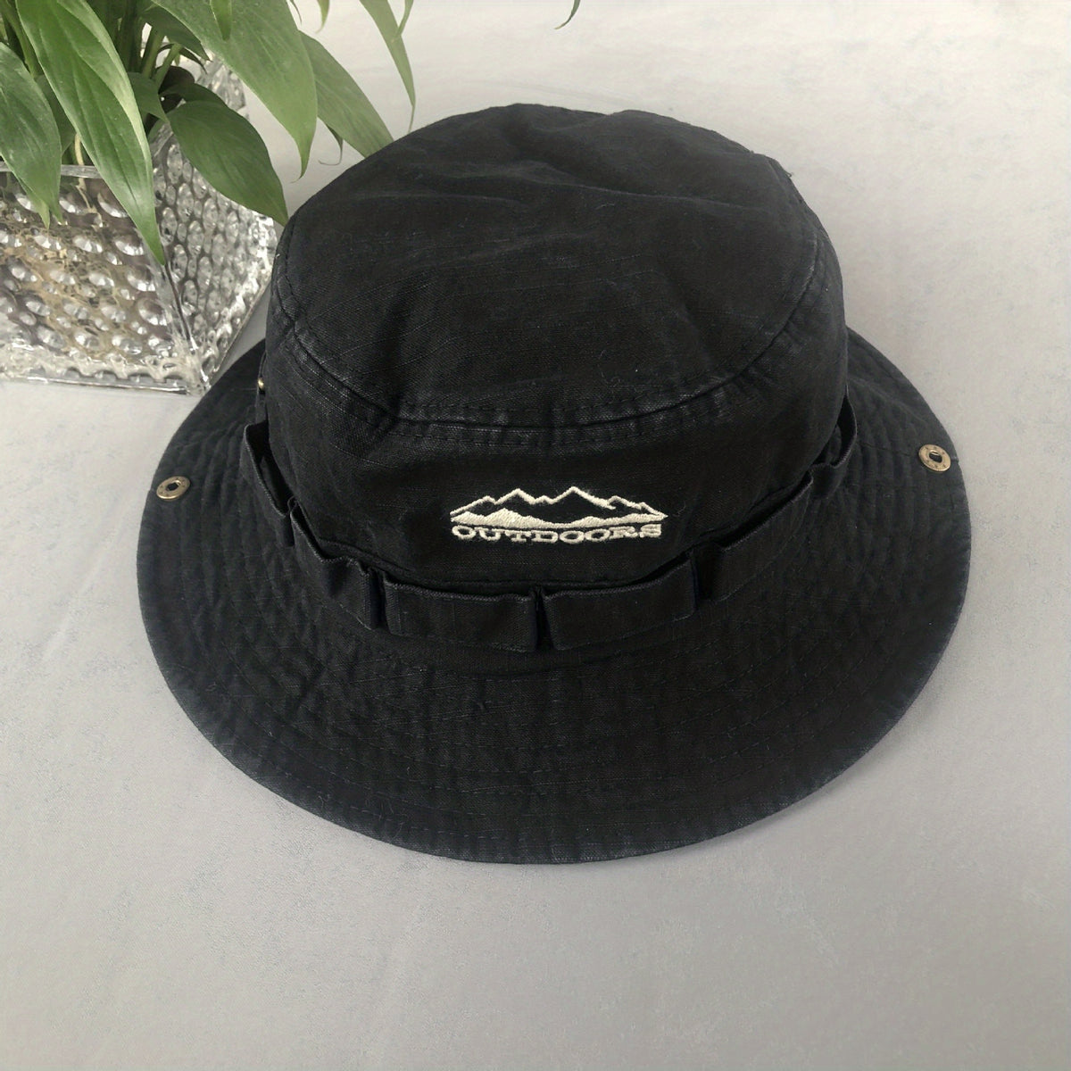 Foldable Outdoor Sunshade Boonie Hat Breathable Cotton Cowboy Hat