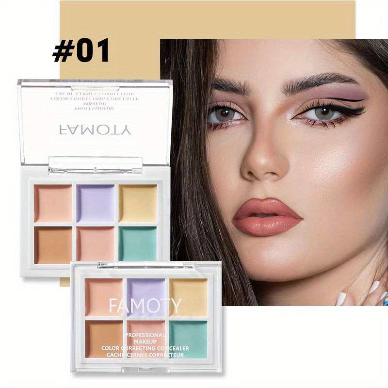 6-Color Concealer Palette Moisturizing Bronzer Cream Contouring