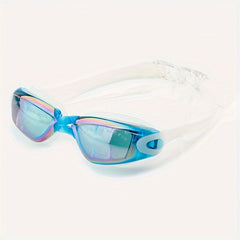 HD Large Frame Electroplating Anti-fog Swimming Goggles