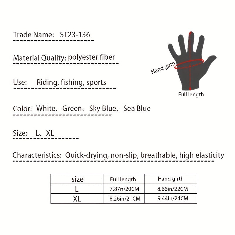 Ice Fishing Sunproof Fingerless Gloves for Sport