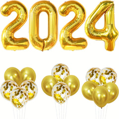 20pcs Golden Year Theme Party Balloon Decoration Set