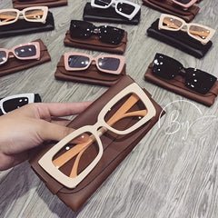 Square Frame Sunglasses UV400 Beach Fishing Glasses