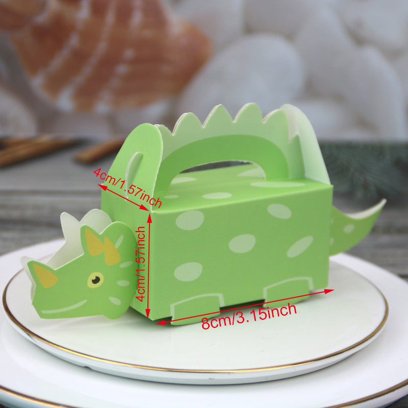 10pcs Dinosaur Paper Candy Box Party Decor