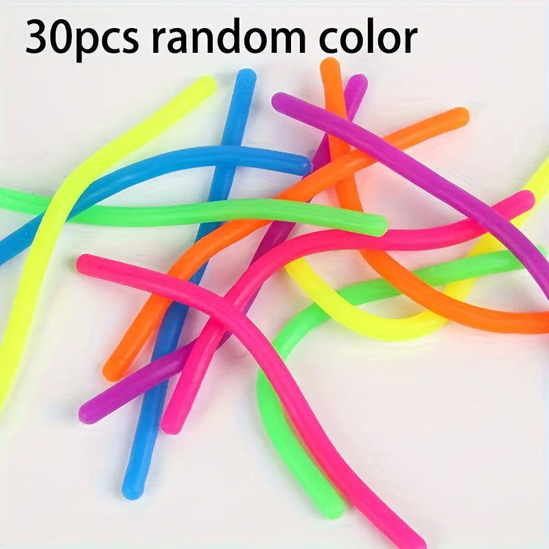 Colorful TPR Stretchy Sensory Strings Craft Toy Set