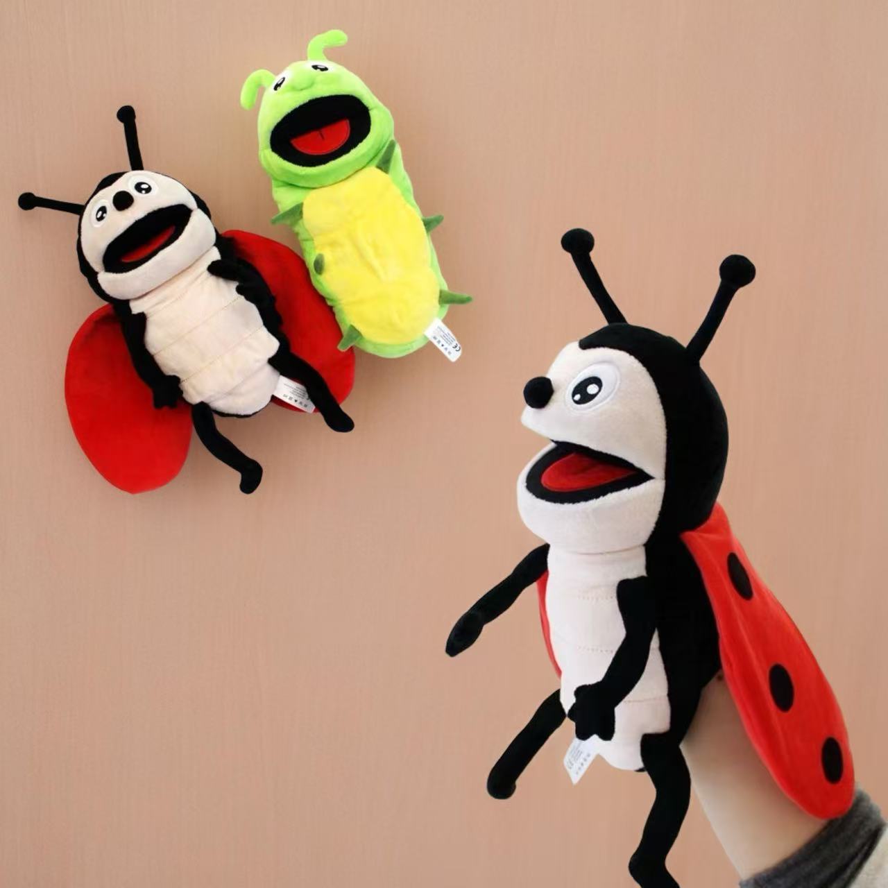 Colorful Insect Hand Puppet Plush Toy Ventriloquist Prop