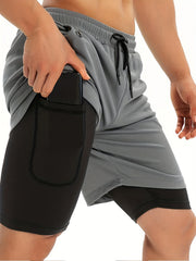 Men's Gym Running Shorts Athletic Workout Clothes Quick Dry Shorts