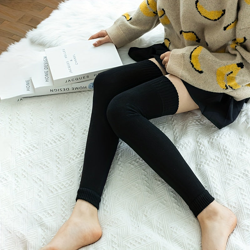 Solid Leg Warmers Warm Over The Knee Socks