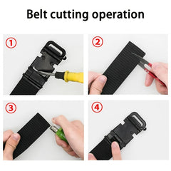 Men's Toothless Canvas Belt Automatic Buckle Sports Leisure
