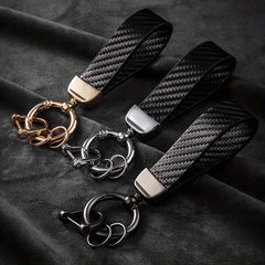 Carbon Fiber Keychain Pendant High-End Bag Ornament