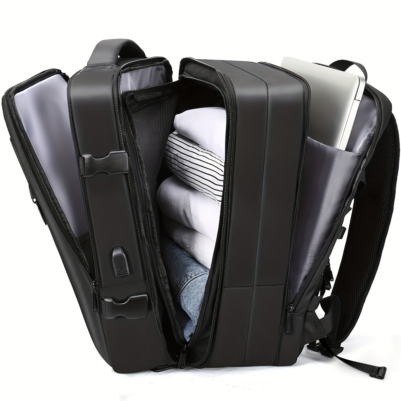 Compartment Travel Backpack Business Trip Luggage Bag Large Capacity