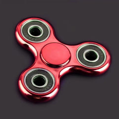Aluminum Triangular Fidget Spinner Stress Relief Toy Orange