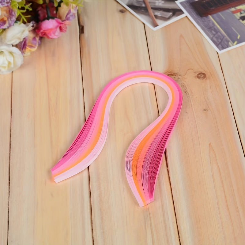 Gradient Duct Paper 9 Colors 100 Strips 3mm Wide Long Paper Duct Set