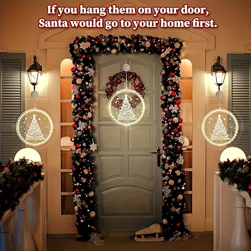 Christmas Window Light Decoration 3D Light Operated