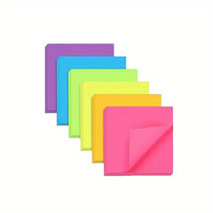 6pcs Sticky Notes 7.62x7.62 cm 2X Sticky School Supplies