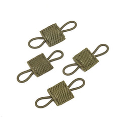 4pcs Tactical Elastic Molle Buckle for Antenna Stick or Pipe PTT Retainer