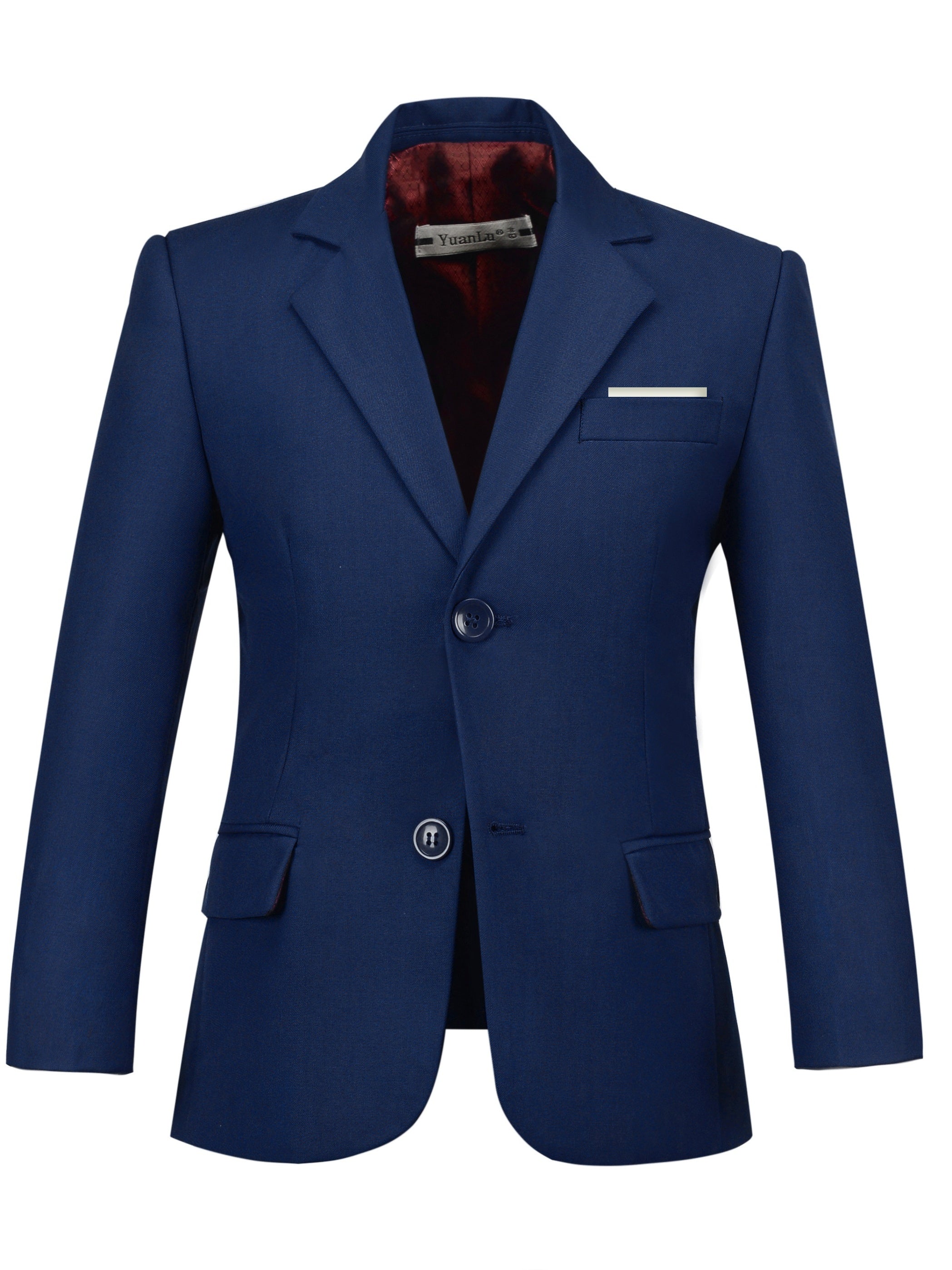 Boys Blazer Slim Suit Coat Formal One Button Jacket