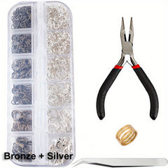 1200pcs Jump Rings Set For Jewelry Making Kit With Lobster Clasps And Closures