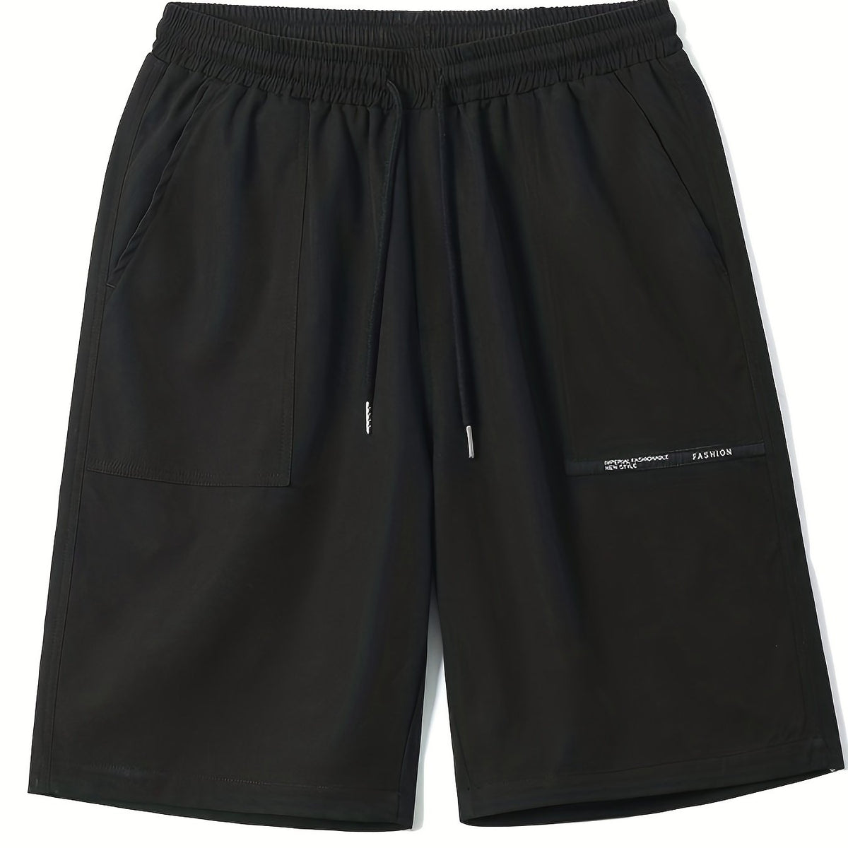 Men's Breathable Solid Shorts With Side Pockets