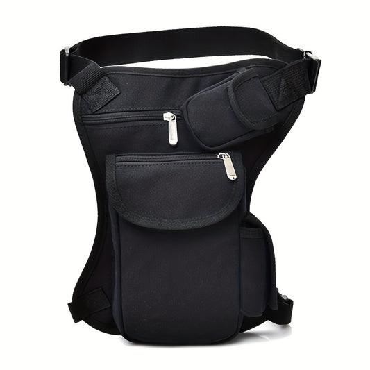 Canvas Waist And Leg Bag Tactical Multifunctional Leg Bag Men's Waist Bag