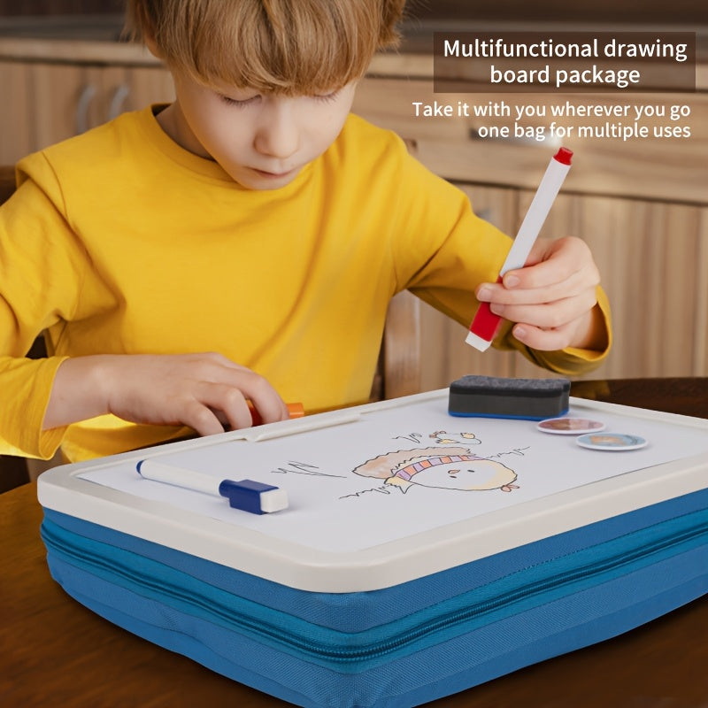 Magnetic Drawing Board with Storage - Reusable Art Pad & Coloring Book