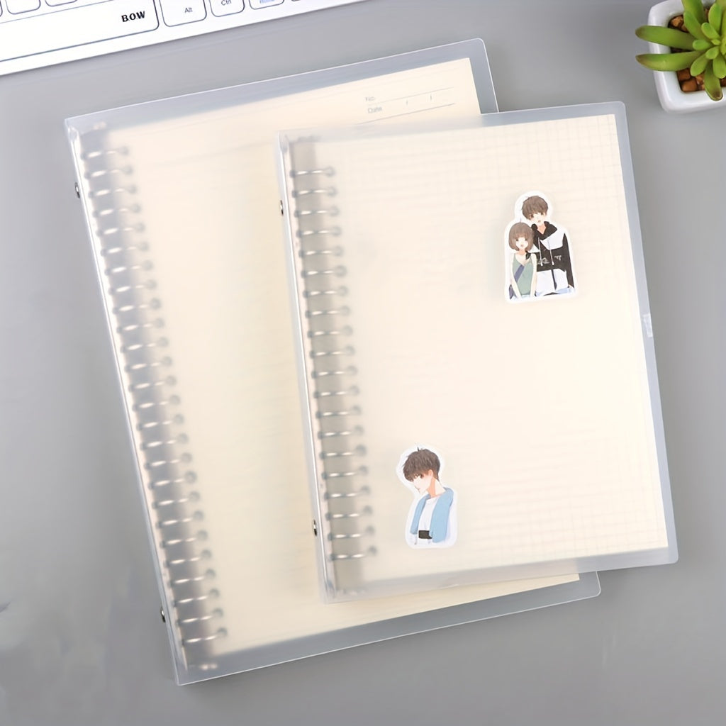 A5 Detachable Transparent Cover Loose-leaf Notebook Binder