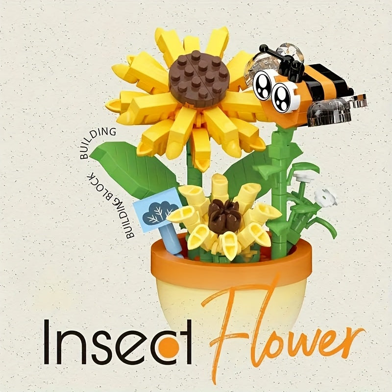 Eternal Flower Potted Plant Building Blocks Toy