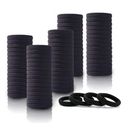 100PCS Seamless Thick Hair Band Elastic Hair Ties No Damage Ponytail