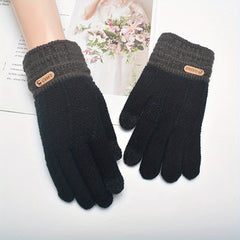 Warm Velvet Full Finger Gloves Touch Screen