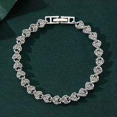 Tennis Bracelet Synthetic Gems Hand Jewelry Decor