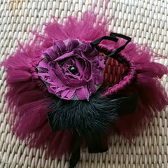 Cute Flower Girls Tutu Skirt Headband Set for 0-6 Months