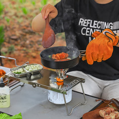 Stainless Steel Folding Table Portable Multifunctional Tea Table