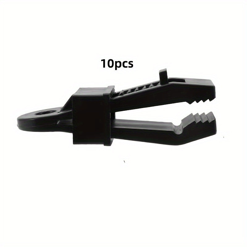 10pcs Outdoor Tent Wind Rope Clamp Camping Clip