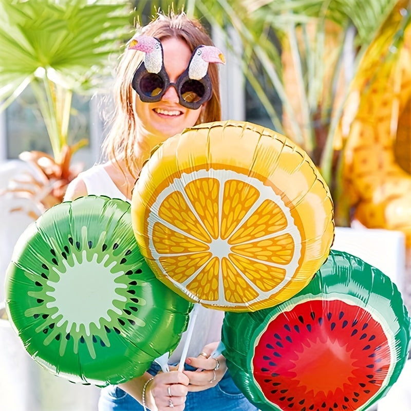 2pcs 18 Fruit Foil Helium Balloons for Summer Parties Birthdays