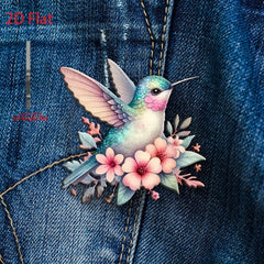 Acrylic Bird Song Flower Brooch DIY Accessory