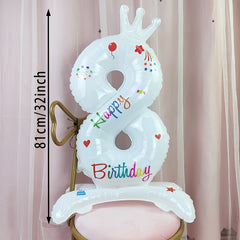 DIY Number Balloon for Birthday Party Decorations