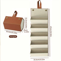 Sunglasses Travel Organizer Case 6 Slots Wall Mounted Hanging Eyewear Holder